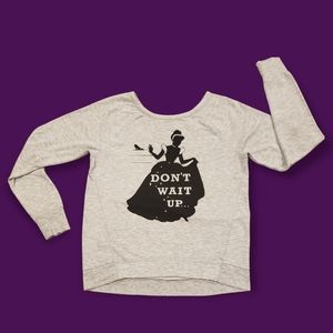 ATHLETIC WORKS NWOT Cinderella "Don't Wait Up" Light Sweatshirt - XL (14-16)